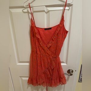 Abercrombie & Fitch Red Floral Mini Dress